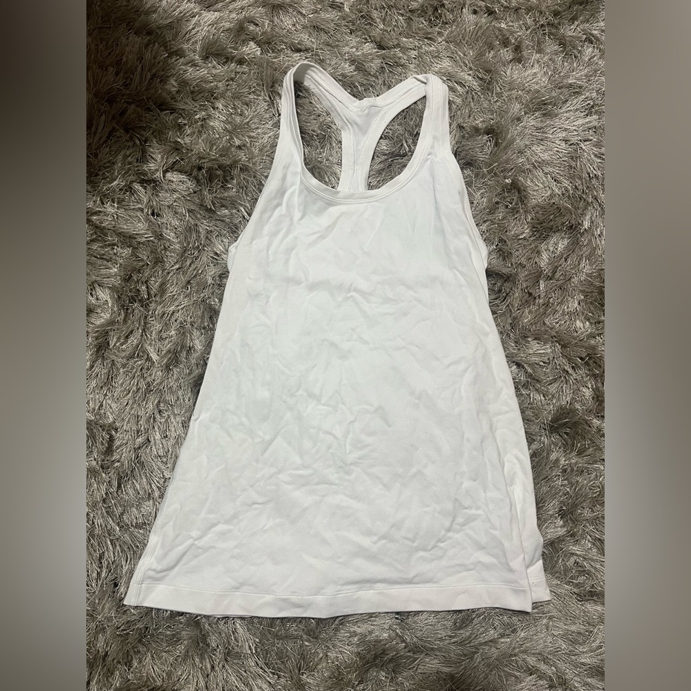 White Lululemon Racerback Tank
